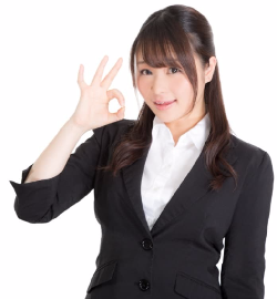 今までに退職代行サービス脱出24を利用の方で訴えられた方はいませんと説明する女性スタッフ